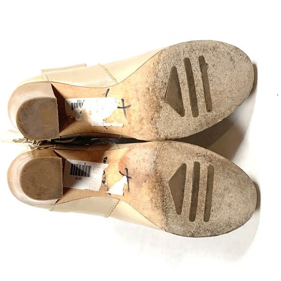 Kenneth Cole 36 LE Sheera Nude Ankle Boots Booties - Picture 8 of 8